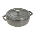 Garnek żeliwny Cocotte 28cm 5,7l grafitowy - 1
