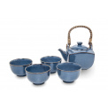 Blue Set of 4 Cups + Jug - 1