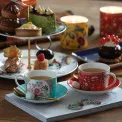 Set of 4 Wonderlust Cup and Saucer 180ml for Tea - 13