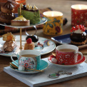 Set of 4 Wonderlust Cup and Saucer 180ml for Tea - 2