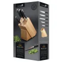 Set of 5 Knives in Wooden Block - 4