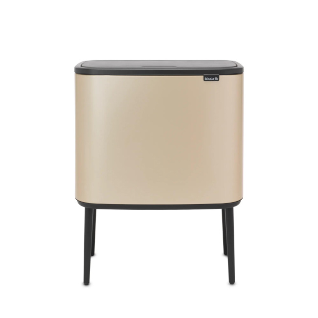 Bo Touch 11+23L Metallic Gold Waste Separation Bin