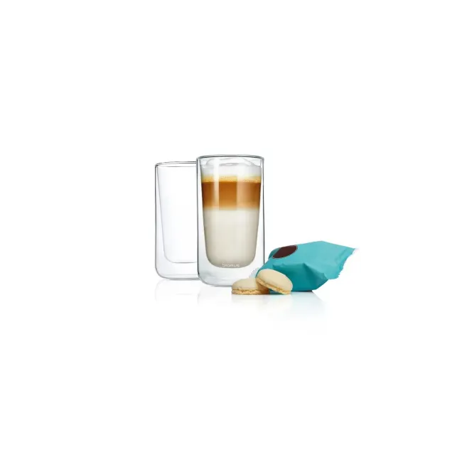 Zestaw 2 szklanek Nero 320ml do latte - 1