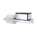 Polished Finish Menoto Toilet Paper Holder with Shelf - 2
