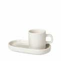 Zestaw 2 filiżanek Pilar 50ml do espresso ze spodkiem Moonbeam - 1