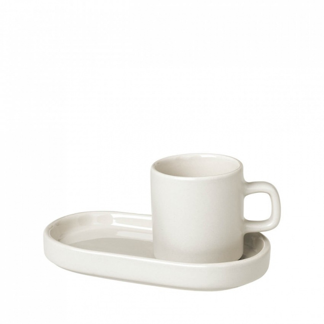 Zestaw 2 filiżanek Pilar 50ml do espresso ze spodkiem Moonbeam - 1