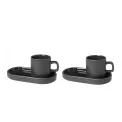 Komplet 2 filiżanek Pilar 50ml do espresso ze spodkami Agave Green - 1