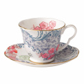 Butterfly Pink Tea Cup with Saucer - 1