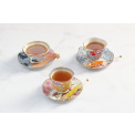 Butterfly Pink Tea Cup with Saucer - 3
