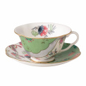 Butterfly Green Tea Cup with Saucer - 1