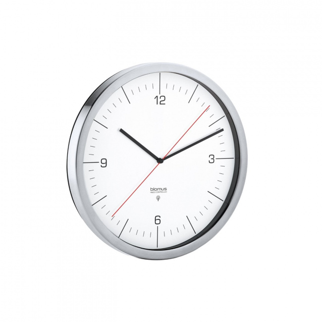 Zegar Crono 24cm sterowany radiem biały