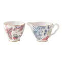 Sugar Bowl and Creamer Set - Butterfly - 1