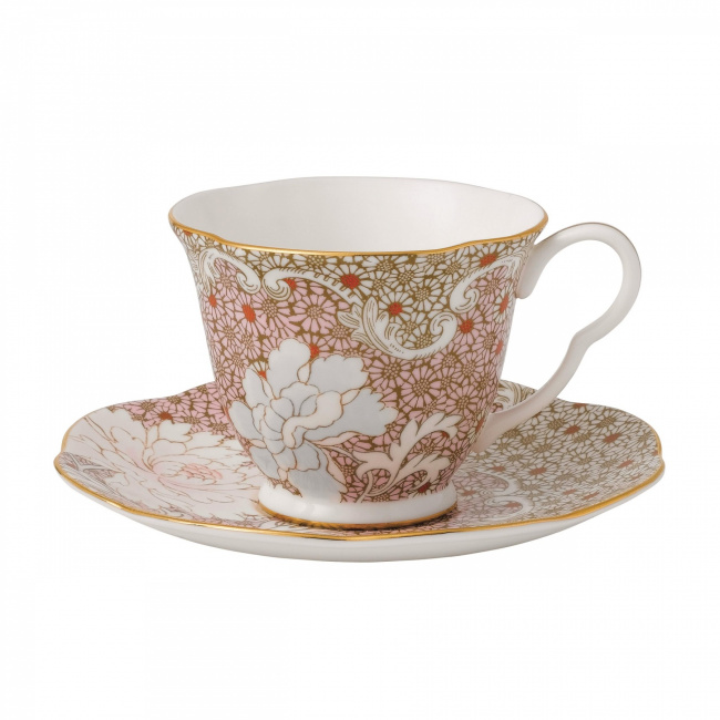 Daisy Tea Story Pink Tea Cup with Saucer - 1