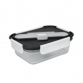 Glass Lunchbox 900ml + Grey Cutlery - 1