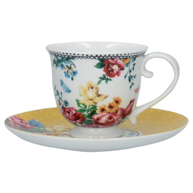 Katie Alice Bohemian Spirit Cup with Saucer 200ml for Coffee/Tea - 1