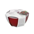 Zestaw 4 misek kuchennych Universal z pokrywkami Empire Red - 2