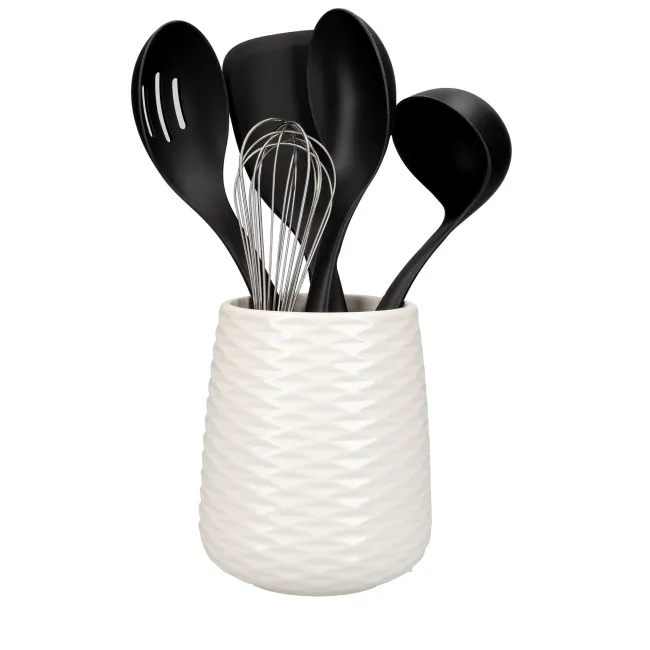 Zestaw 5 akcesoriów kuchennych w pojemniku Universal Onyx Black
