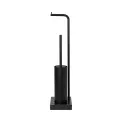 Modo Toilet Paper Holder and Brush Stand Black - 1