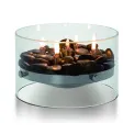 Olive Lamp Fire Tischamin 23cm - 1