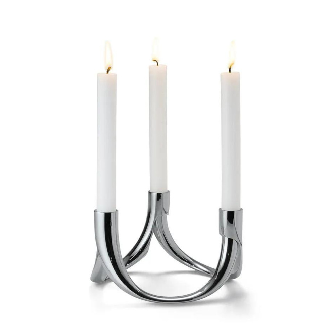Bow Candle Holder III-branch 9cm