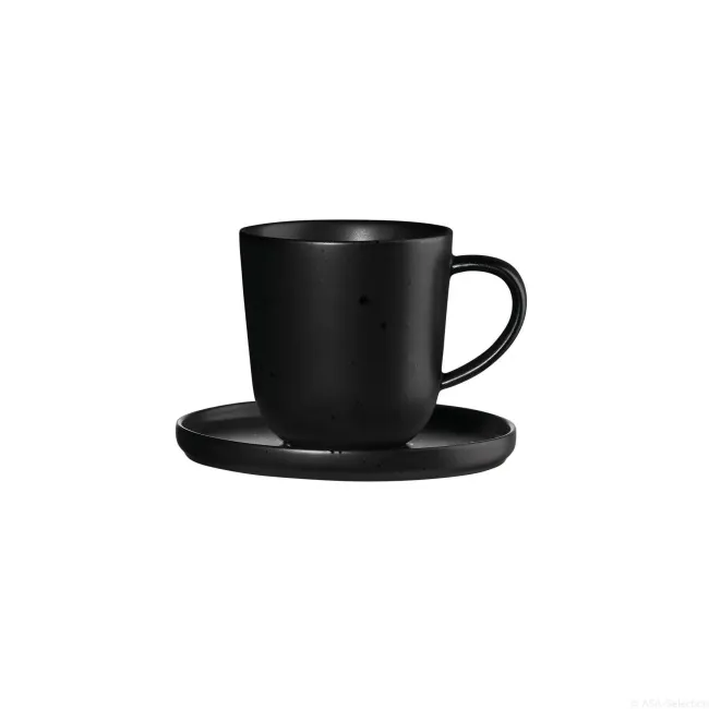 Filiżanka ze spodkiem Coppa Kuro 80ml do espresso