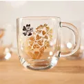 Emozione Mug 400ml (300ml) Heart with Flowers - 6
