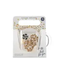 Emozione Mug 400ml (300ml) Heart with Flowers - 3