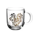 Emozione Mug 400ml (300ml) Heart with Flowers - 1