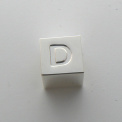 Cube Charm Letter D - 1