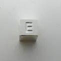 Cube Charm Letter E
