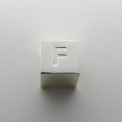 Cube Charm Letter F