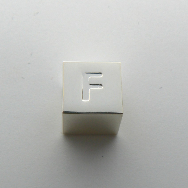 Cube Charm Letter F