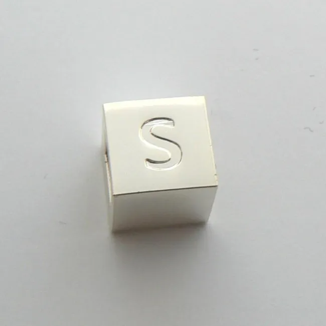 Cube Charm Letter S