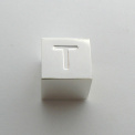 Cube Charm Letter T - 1