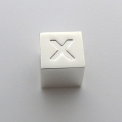 Bracelet Cube Charm Letter X