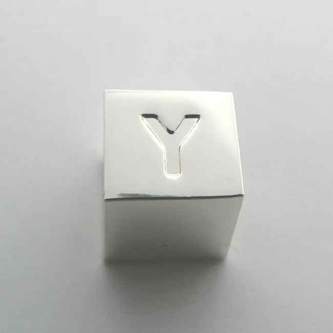 Bracelet Cube Charm Letter Y