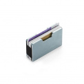 Gray Card Case with Money Clip