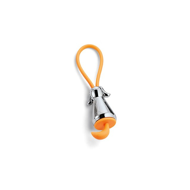 Flick Dog Keychain Silver - 1