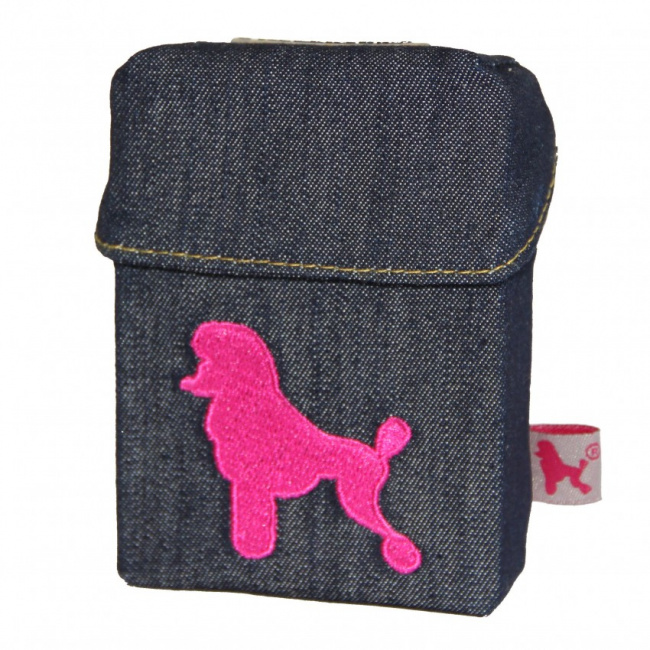 Cigarette Case Big Pink Poodle - 1