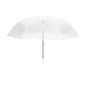Parasol przezroczysty długi bordiura biały - 2