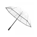 Parasol przezroczysty długi bordiura czarny - 3