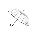 Parasol przezroczysty długi bordiura czarny - 1