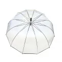Parasol przezroczysty długi bordiura czarny - 3