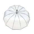 Transparent Long Umbrella with Black Border - 2