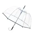Transparent Dome Umbrella with Black Border - 4