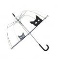 Transparent Dome Umbrella with Cat Design - 1