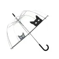 Parasol przezroczysty długi kopuła kot - 4