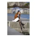 Parasol przezroczysty długi kopuła kot - 2