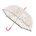 Youthful Transparent Long Umbrella with Unicorn Design - 4
