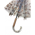 Transparent Dome Umbrella with Gold Polka Dots - 3